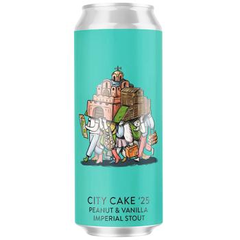 Пиво Varvar City Cake'25 темне нефільтроване 11% 0,33л - купити, ціни на WINETIME - фото 1