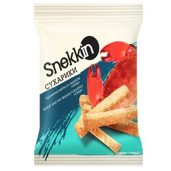 Сухарики Snekkin со вкусом краба 70г