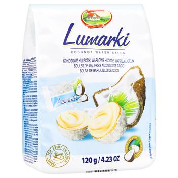 Цукерки Lumarki вафельні кульки зі смаком кокосу 120г - купити, ціни на METRO - фото 3