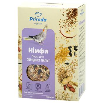Food for middle-sized parrots Priroda Nymph 500g