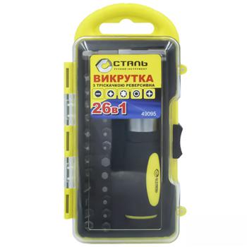 ВИКРУТКА З ТРІСКАЧКОЮ СТАЛЬ 26 - купити, ціни на Auchan - фото 1