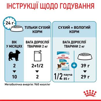 Корм влажный Royal Canin X-Small Puppy с домашней птицей для щенков миниатюрных пород 85г - купить, цены на MasterZoo - фото 7