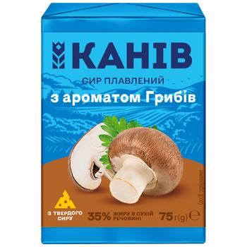 Kaniv 1971 Processed Cheese with Mushroom Flavor 45% 75g - buy, prices for Chudo Market - photo 1