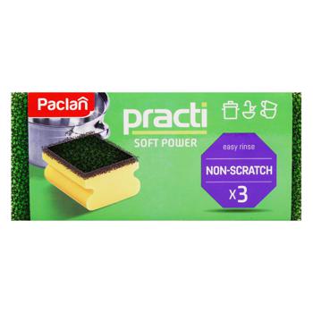 Paclan Kitchen Sponges 3pcs - buy, prices for MegaMarket - photo 2