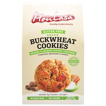 Печенье Mon Lasa из зеленой гречки с яблоком 120г - купить, цены на МегаМаркет - фото 3