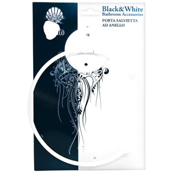 ПІВКОЛО ДЛЯ РУШН. БІЛЕ B&W - купити, ціни на Auchan - фото 1