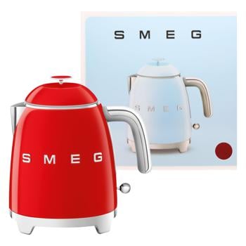 Чайник електричний Smeg 50x червоний 0,8л - купити, ціни на WINETIME - фото 1