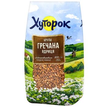 Крупа гречана Хуторок 800г - купити, ціни на КОСМОС - фото 1