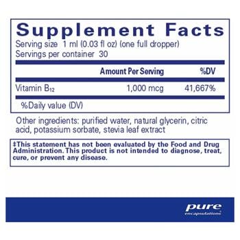 Pure Encapsulations Methylcobalamin Vitamin B12 30ml - buy, prices for - photo 2