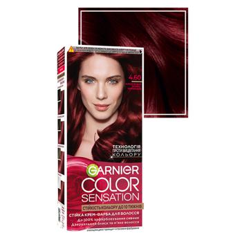 Крем-краска Garnier Color Sensation 4.60 Насыщенный темно-красный - купить, цены на МегаМаркет - фото 2