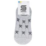 Подследники Premier Socks женские закрытые Бантики р.23-25 серый