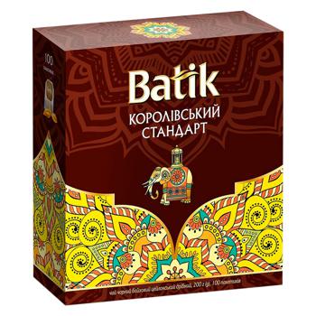 Чай черный Batik Королевский стандарт 2г*100шт - купить, цены на МегаМаркет - фото 1