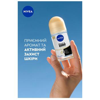 Антиперспирант шариковый Nivea Black&White Invisible Гладкий шелк 50мл - купить, цены на ULTRAMARKET - фото 3