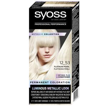 Syoss Permanent Coloration 12-53 Platinum Pearl Paint - buy, prices for MegaMarket - photo 1