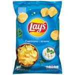 Чипсы Lay's картофельные со вкусом сметаны и зелени 120г