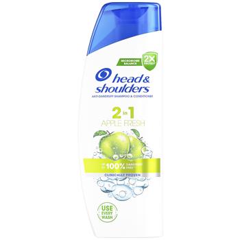 Шампунь и бальзам-ополаскиватель Head&Shoulders 2в1 Яблочная свежесть 330мл - купить, цены на Идеал - фото 1