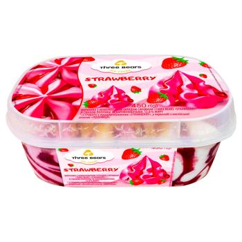 Морозиво Three Bears Strawberry 450г