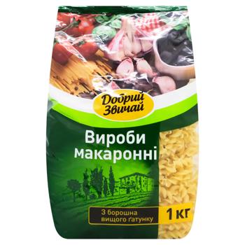 Макаронні вироби Добрий Звичай спіраль 1кг - купити, ціни на ЕКО Маркет - фото 1