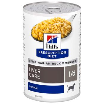 Корм вологий Hill's Prescription Diet Liver Care l/d з домашньою птицею для собак із захворюваннями печінки 370г - купити, ціни на MasterZoo - фото 1