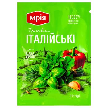 Смесь пряностей Мрия Итальянские травы 10г - купить, цены на Cупермаркет "Харьков" - фото 1