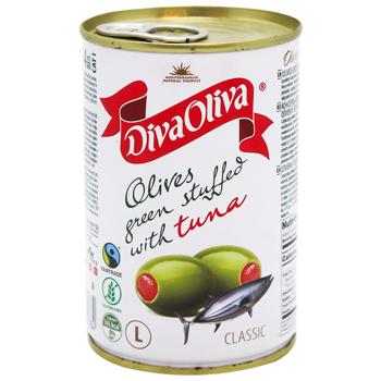 Оливки Diva Oliva з тунцем 314мл