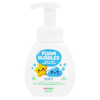 Liora Panthenol, Chamomile, Aloe Baby Hair and Body Foam 0+ 300ml