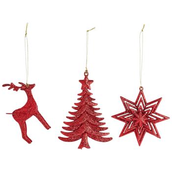 Подвеска Actuel Фигурка 3D красная в ассортименте