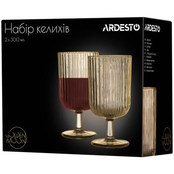 НР КЕЛИХІВ 2Х300МЛ GOLDEN MOON - купити, ціни на Auchan - фото 1