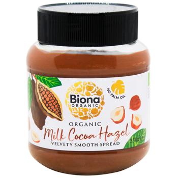 Паста Biona Organic з молочного шоколаду та горіха 350г