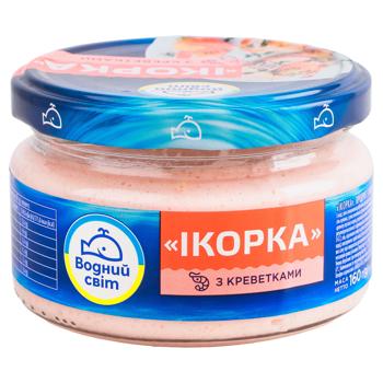 Паста Водный Мир Икорка с креветками 160г - купить, цены на Идеал - фото 1