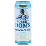 Пиво Robert Doms Бельгійський світле нефільтроване 4,3% 0,5л