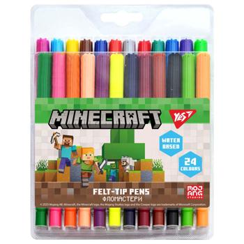 Фломастери Yes Minecraft 24 кольори - купити, ціни на Ідеал - фото 1