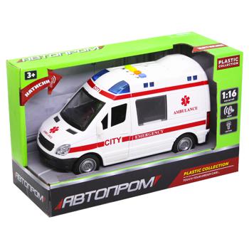 Avtoprom Ambulance 1:16 Toy Car with Sound and Light - buy, prices for COSMOS - photo 2