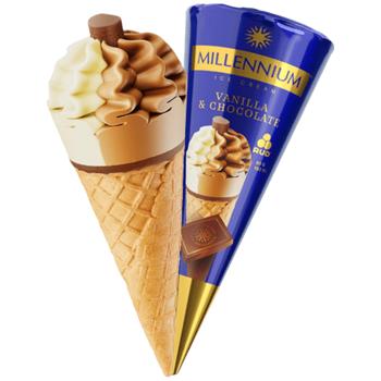 Rud Milennium Vanilla-chocolate Ice Cream 85g - buy, prices for Vostorg - photo 1