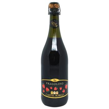 Castel Borgo Fragolino Sweet Red Sparkling Wine Drink 7.5% 0.75l - buy, prices for Chudo Market - photo 1