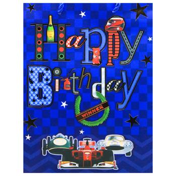 Пакет подарочный бумажный 18*23,5*8см 077S-5985 - купить, цены на КОСМОС - фото 3