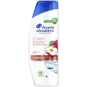 Head&Shoulders Cleansing and Shine Shampoo 400ml - buy, prices for MegaMarket - photo 1
