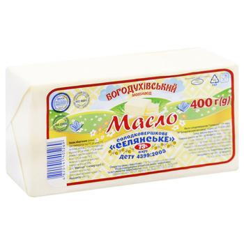 Масло Богодуховский Молзавод Селянське сладкосливочное 73% 400г - купить, цены на - фото 2