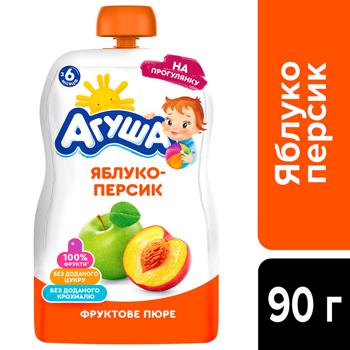 Пюре Агуша Яблоко-персик 90г - купить, цены на КОСМОС - фото 3