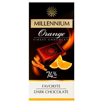 Шоколад черный Millennium Favorite с апельсином 74% 100г - купить, цены на Торба - фото 1