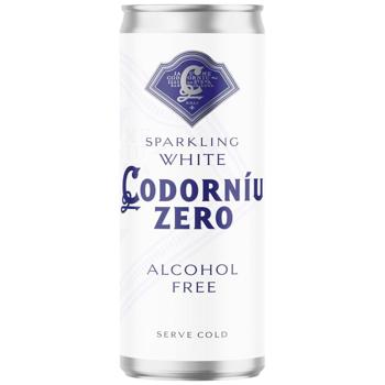 Напій Codorniu Zero White основа-деалко. вино біле 0% 0,25л ж/б - купить, цены на За Раз - фото 1