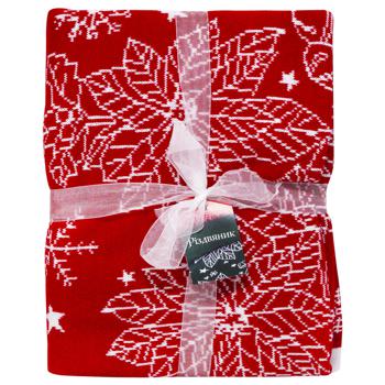 Плед Прованс Різдвяник червоний 90х130см - купити, ціни на КОСМОС - фото 1