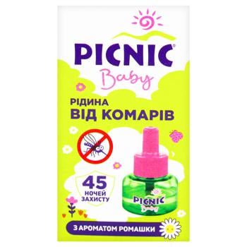 Средство Picnic Baby жидкость от комаров 30мл 45 ночей - купить, цены на Таврия В - фото 3