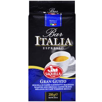 Кофе Saquella Caffe Bar Italia Gran Gusto молотый 250г - купить, цены на Auchan - фото 2