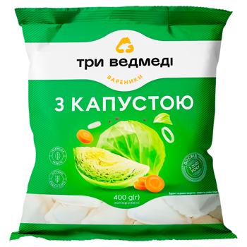 Three Bears Vareniki With Cabbage 400g - buy, prices for EKO Market - photo 1