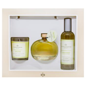 Plantes&Parfums Jardin d'Eden Candle 75g + Aroma Diffuser 100ml + Perfume for Home 100ml Gift Set - buy, prices for WINETIME - photo 2