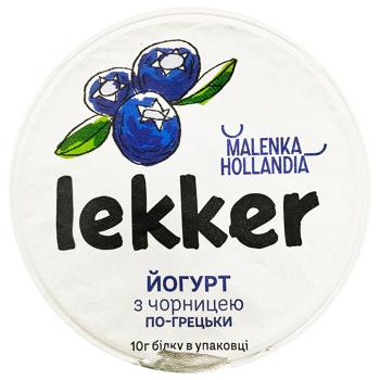 Йогурт Lekker По-гречески с черникой 3% 230г - купить, цены на Восторг - фото 2