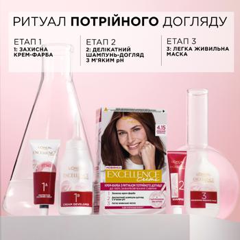 Краска для волос L'oreal Excellence 200 Темно-коричневый - купить, цены на Таврия В - фото 6