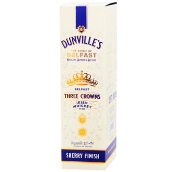 Віскі Dunville’s Three Crowns 43,5% 0,7л - купити, ціни на WINETIME - фото 2