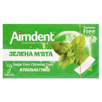 Жевательная резинка Aimdent Зеленая мята 7шт 14,5г